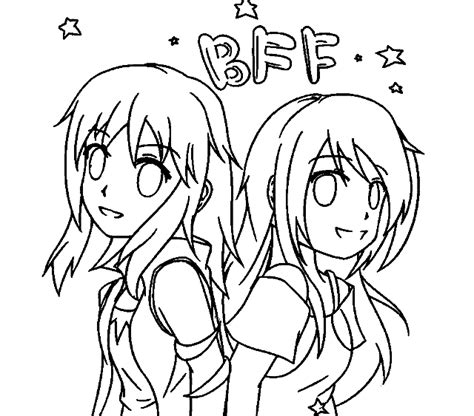 Cute Bff Coloring Pages