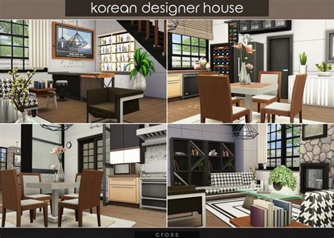 Korean Designer House At Cross Design Sims 4 Updates