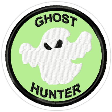 Ghost Hunter Geek Merit Badge Stickers By Storiedthreads Redbubble