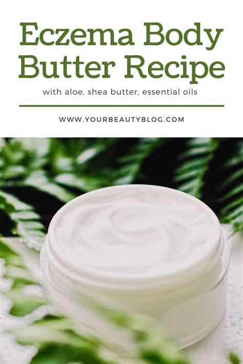 Homemade Eczema Body Butter With Aloe Vera In 2020 Body Butters