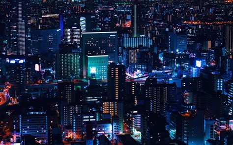 Download Wallpaper 1920x1200 Night City City Lights