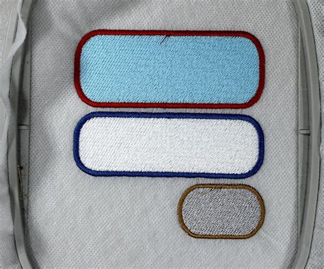 Blank Name Patches Fsl Machine Embroidery Design 3 Sizes Etsy