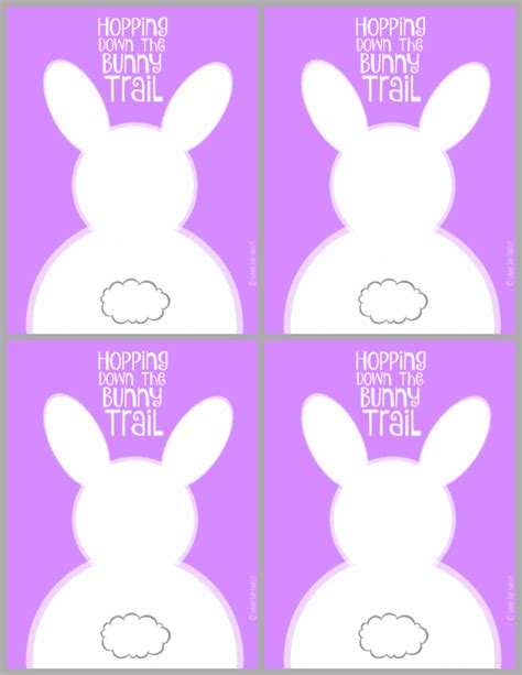 Hopping Down The Bunny Trail Free Easter Printables In Two Sizes