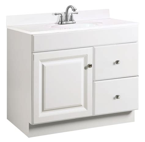 The bathroom vanity is one of the key focal points of any bathroom. Design House 531806 Wyndham White Semi-Gloss Vanity ...
