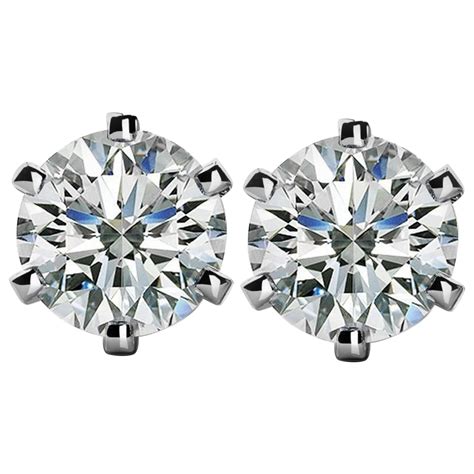 Internally Flawless D Color Gia Certified 401 Carat Diamond Studs At