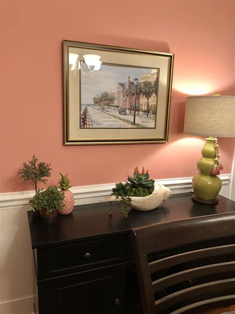 Today i am sharing with you my favorite colors from the 2019 benjamin moore paint color palette. Custis Salmon Benjamin Moore | Dining room paint colors ...