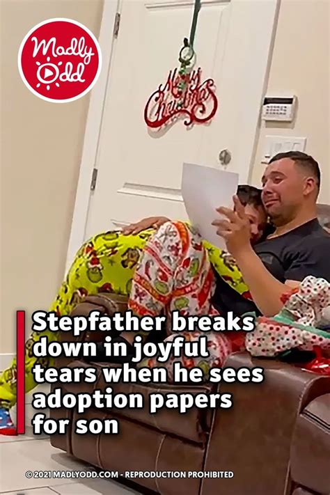 Stepfather Breaks Down In Joyful Tears When He Sees Adoption Papers For Son Adoption Papers