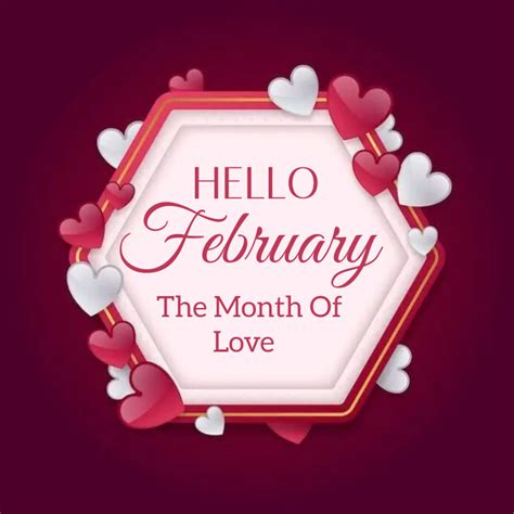 Hello February Template Online Greeting Card Postermywall