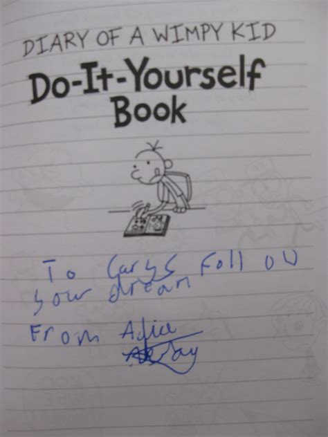 Make your own wimpy kid stories and comics, list your fave things and your totally awesome practical jokes, and keep your own journal. Carys Bray: Best Presents