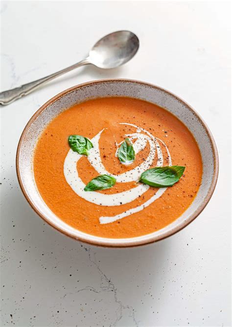 Creamy Tomato Basil Soup So Vegan