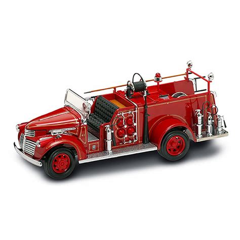 1941 Gmc Fire Truck Red Road Signature 20068 124 Scale