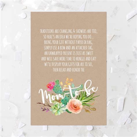 Those who you should thank include: Succulent Baby Shower Display Card Printable Cactus Baby ...