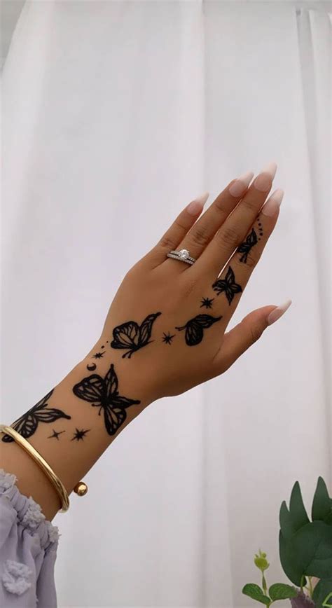 25 Beautiful Hand Tattoo Ideas Butterflies I Take You Wedding