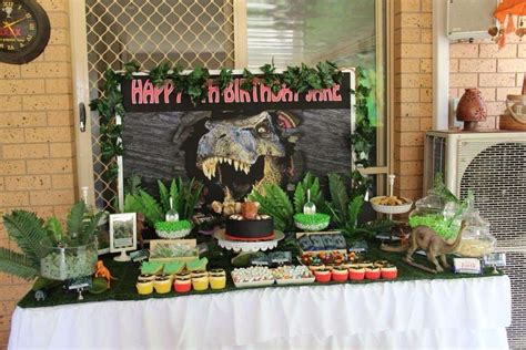 Jurassic Park Birthday Party Ideas Photo 1 Of 14 Birthday Party At Park Jurassic Park