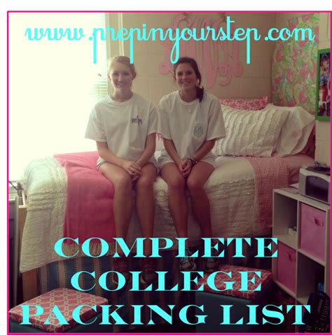 Prep In Your Step The Complete College Packing Checklist College Dorm
