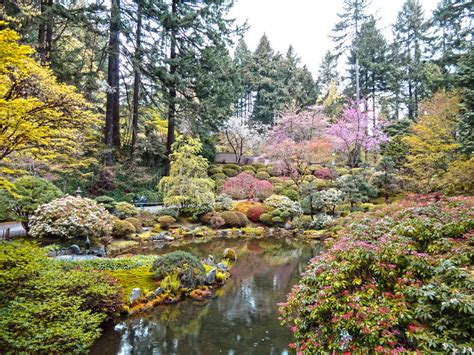 Japanese Gardens Portland Oregon Stock Image Image Of Oregon