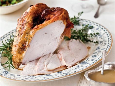 Brined Roast Turkey Breast with Herb Pan Gravy : Recipes : Cooking 