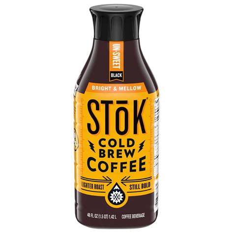Stok Cold Brew Coffee Bright And Mellow 48 Oz Walmart Business