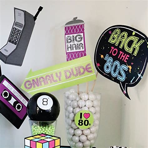 Big Dot Of Happiness 80s Retro Totally 1980s Photo Booth Props Kit