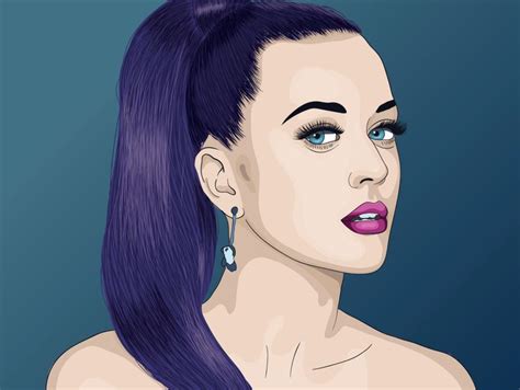 Cartoon Portrait Katy Perry Katy Katy Perry Instagram Cartoon