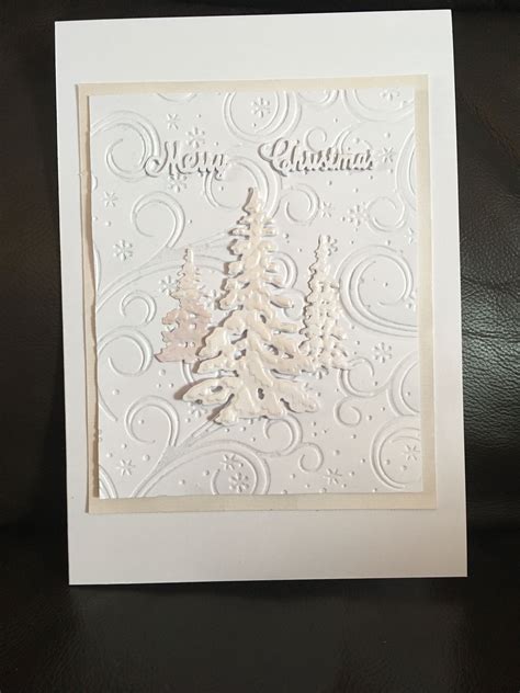 Sue Wilson Snowflake Flourish Embossing Folder Sue Wilson Winter Tree