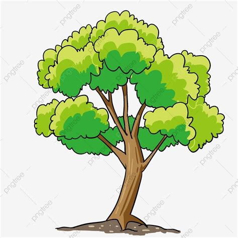 Árboles Verdes árboles Hermosos árboles De Dibujos Animados árboles Del