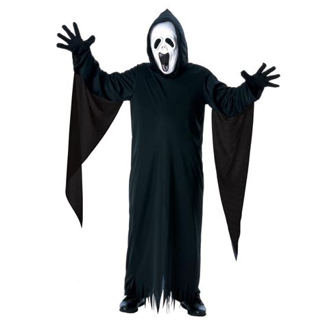 Kids Howling Ghost Costume With Mask And Gloves Fancy Dress Vip