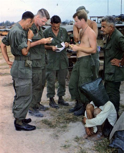 Alleged Viet Cong activist, captured during an attack on an American outpost during Vietnam War 