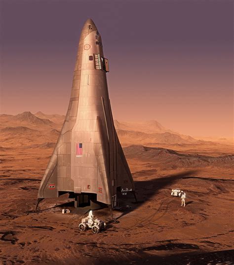 Concept Ships Reusable Lander For Crewed Mars Missions By Lockheed Martin