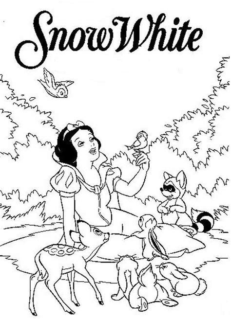 Printable Snow White Coloring Pages