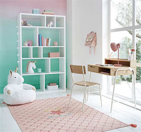 Dieser schreibtisch ist einfach, schlicht und zweckmäßig. Kinder-Schreibtisch mit Schublade, zweifarbig April | Maisons du Monde