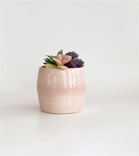 Small Pink Pot Light Pink Pot Pink Planter Pot Succulent Pot Pink