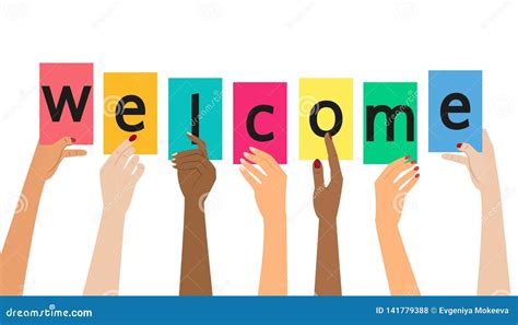 `welcome` Concept On White Background Stock Vector Illustration Of