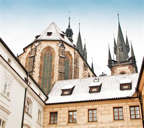 Famous Church Of Our Lady Before Tyn In Prague Stock Photo Image Of