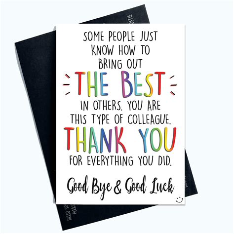 Buy Colleague Leaving Card New Job Card Coworker Leaving Good Luck