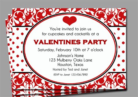 Free Printable Valentine Invitation Templates Printable Templates