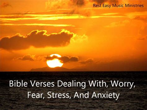 Audio Bible Meditations Scriptures Dealing With Worry Fear Stress