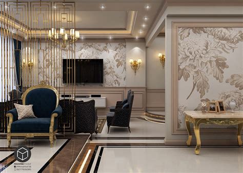 New Classic Reception On Behance Interior Architecture Design Inside