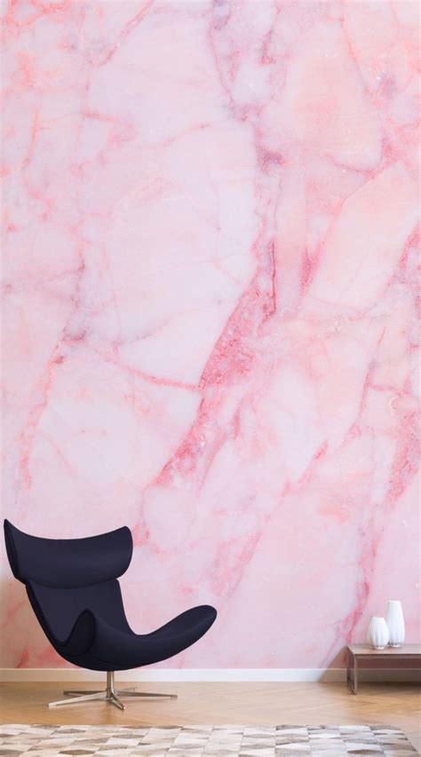 Pink Cracked Marble Wallpaper Mural Hovia Uk Pink Marble Wallpaper