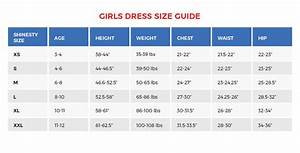 Girls Dress Size Chart