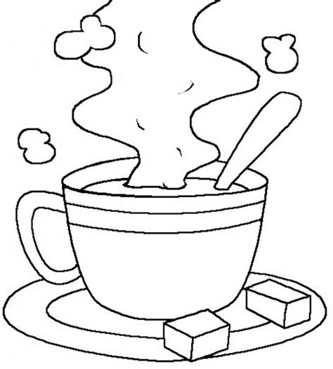 Printable Coloring Pages Hot Chocolate Hot Chocolate Art Hot