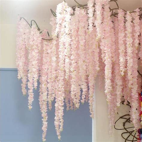 Hanging plant pots are ideal for dried. 88cm Cherry blossom Vine Sakura Artificial flowers for ...