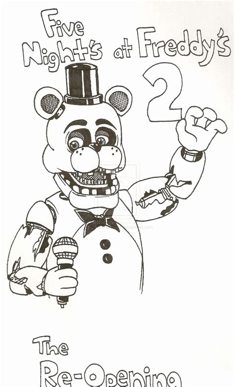 Five Nights At Freddys Coloring Page New Pin By Lost Mind On Simple