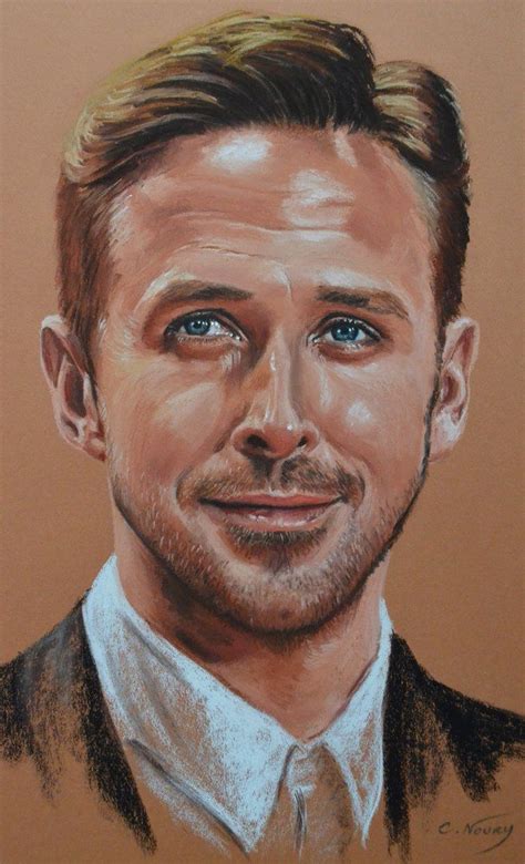 Ryan Gosling By Andromaque78 Portrait Realistic Art Pastel Portraits
