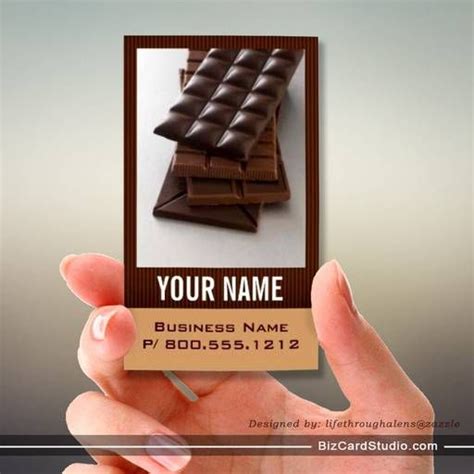 Chocolate Lover Business Cards Bakery Business Cards Unique Business