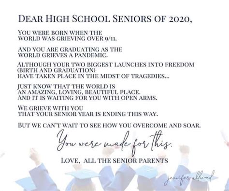 High School Senior Letter