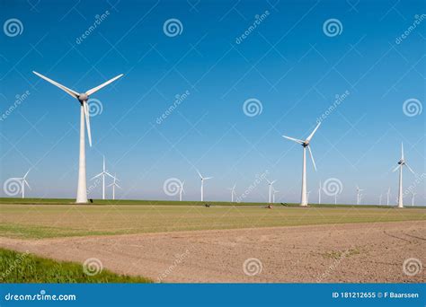 Offshore Windmill Park Green Energy In The Netherlands Europe Wind