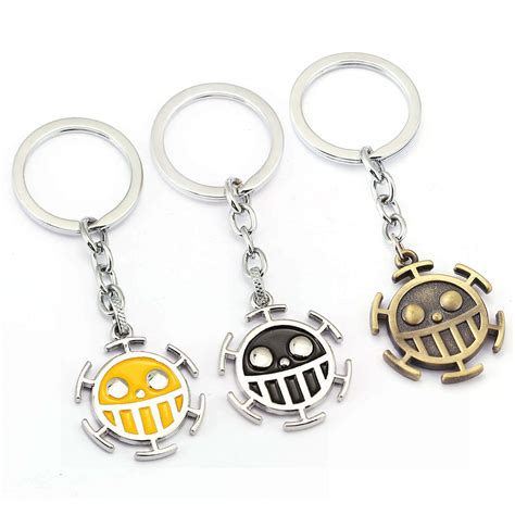Anime One Piece Trafalgaro Logo Keychain Jewelry Wishiny