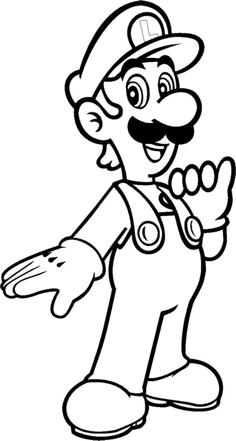 Coloring pages coloring book super mario bros free large images. printable luigi coloring pages - Free Large Images | Super ...