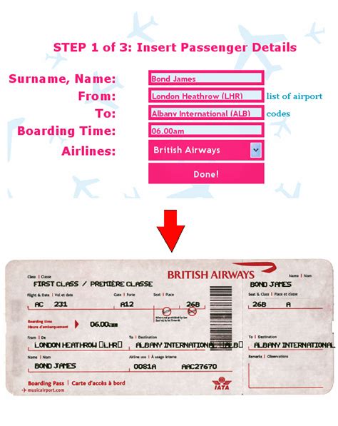 ticket  matic    fake airline ticket generator